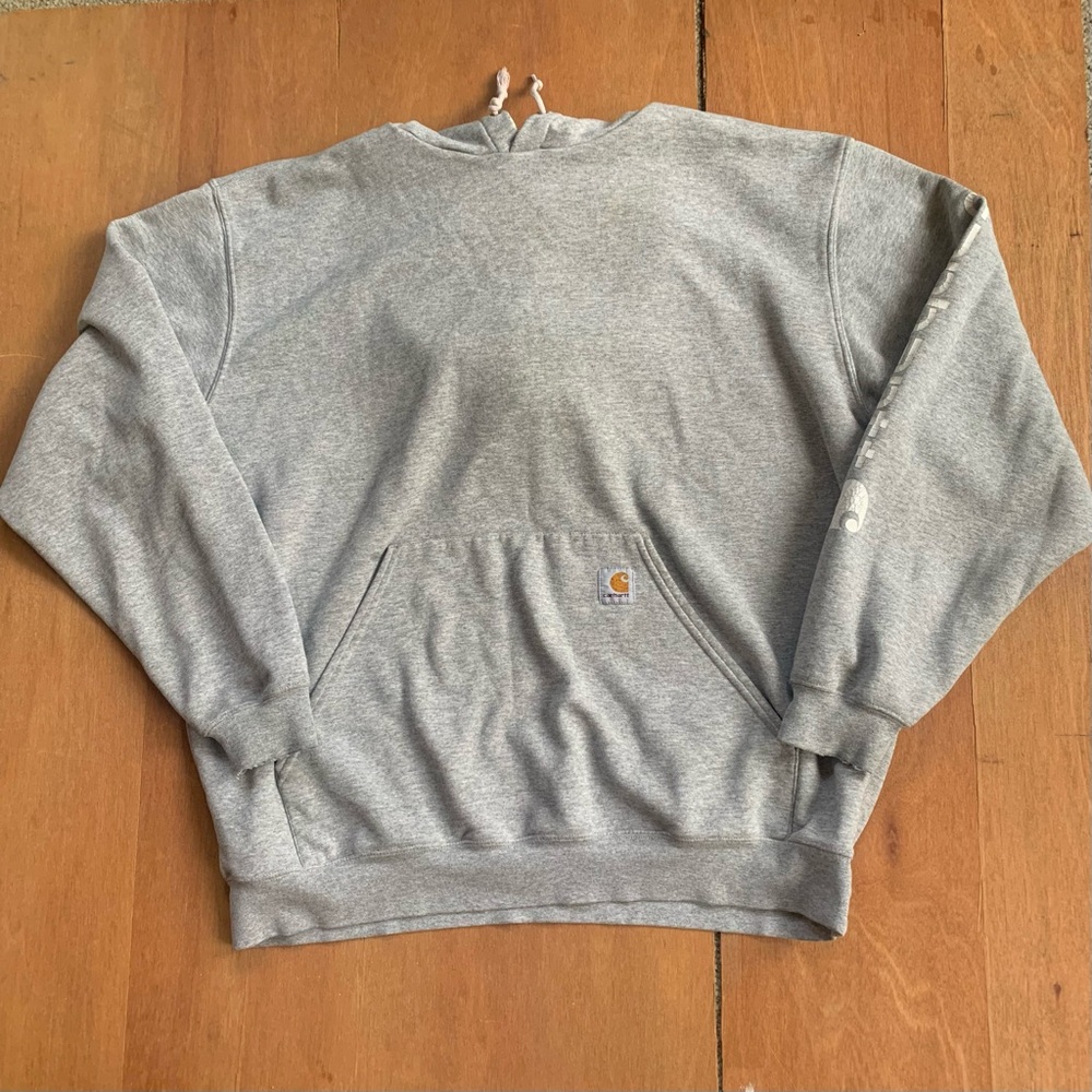 Carhartt Grey Drawstring Hoodie